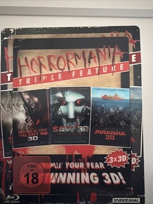 Horrormania Triple Feature 3x3D Steelbook Blu-ray FSK 18  