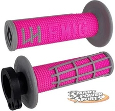 ODI Emig Lock-On V2 Grips -PINK/GREY- (2&4-Stroke) MADE IN USA