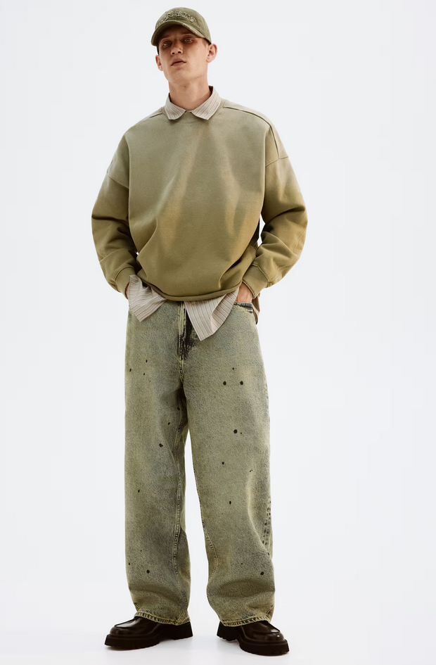 Relaxed Fit Sweat Homme H Et M H&M Oversized-Fit Washed Sweatshirt