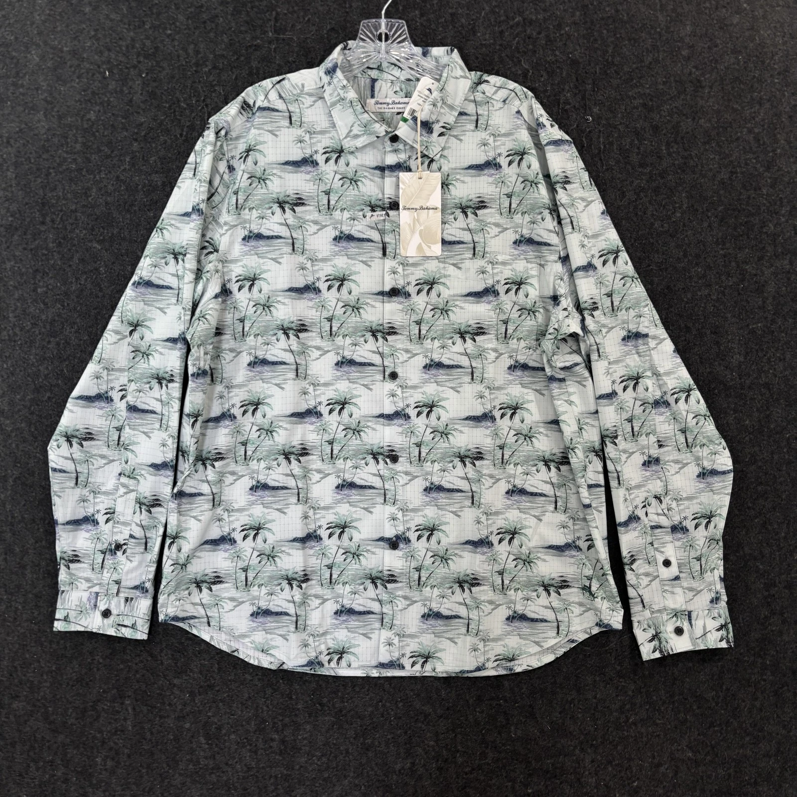 Tommy Bahama Coast Oceanic Oasis Shirt Men's Large Lapland Tropical Hawaiian