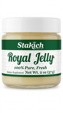 Stakich 2oz FRESH ROYAL JELLY 100 PURE NATURAL HIGH STRENGTH PREMIUM RAW BEE