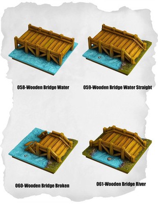 Highland Tiles Wooden Bridge Water Pack (MH 058 to MH 061)