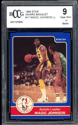 Magic Johnson #17 1984 Star Award Banquet card