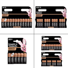 Image of Duracell Simply Alkaline Batteries AA AAA Battery Pack LR6 LR03 Genuine