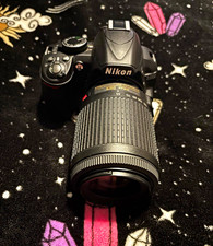 Nikon D3100 14.2MP Black DSLR Bundle w AF-S DX 55-200mm f/4-5.6 VR
