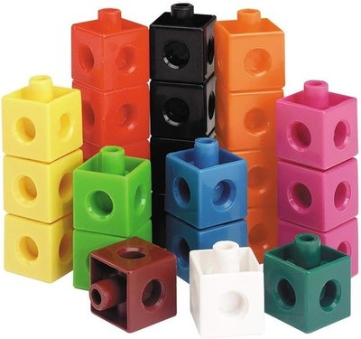 Learning Resources Snap Cubes Set of 1,000 - Math Manipulatives for Elementar...