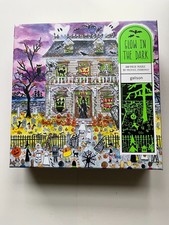 Galison Haunted House Glow in the Dark Jigsaw Puzzle 500 Piece