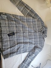 Ralph Lauren Plaid Long Sleeve Shirt Button Down Size XL Plaid Gray Men's Shirt