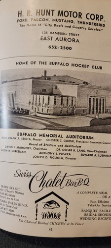 1967-1968 Buffalo Bisons offizielles Souvenirprogramm und Reiseführer gegen... - Bild 5 von 6