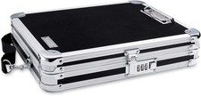 Vaultz Locking 8.5x11 Storage Clipboard with Combination Lock, Black - VZ01230