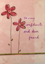 Marcel Schurman- Valentine- FRIEND- Flowers- Holographic Foil Accent