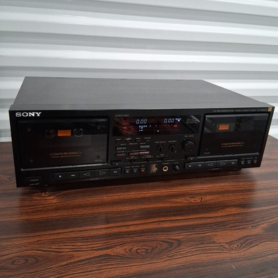 #ad Sony TC WR87ES Dual Stereo Cassette Deck FOR PARTS OR REPAIR $174.95