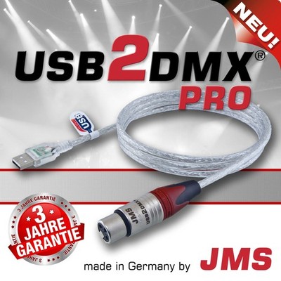 USB2DMX PRO JMS 512 DMX Kanäle USB Controller Interface für PC & Laptop        