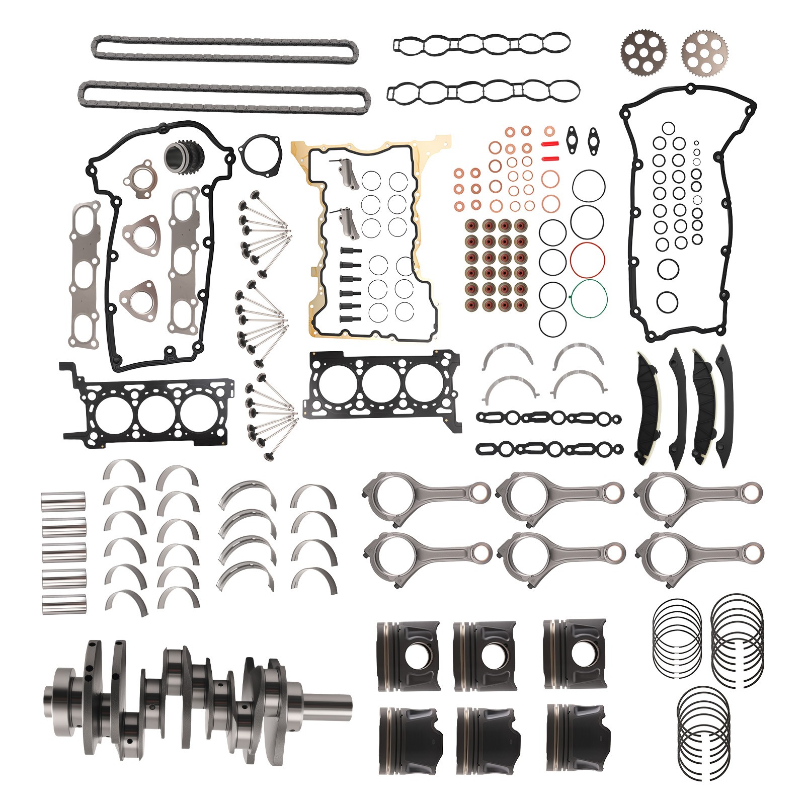 Engine Rebuild Kit Timing Chain Bearings for Jeep Grand Cherokee 3.0L 2011-2017