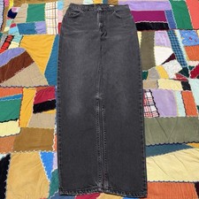 Vintage 90s Levi s 550 Black Relaxed Fit Tapered Leg Black Jeans 27Wx30L