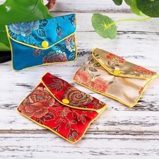 Jewellery Jewelry Silk Purse Pouch Gift Bags, Multiple Colors, Pack of 12 Small