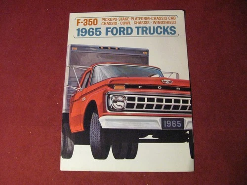 1965 Ford F350 Rig Semi Truck Sales Brochure Booklet Catalog Old Original