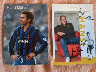 Unikat. Orginales Autogramm. VFB Stuttgart. Inter Mailand. DFB. Hansi Müller 
