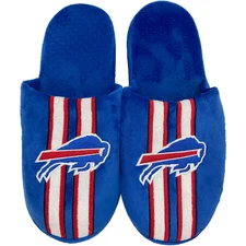 Buffalo Bills NFL Men's Striped Team Slippers