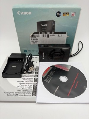Canon Ixus 500 HS Kompakt Digitalkamera mit Ladegerät Box und Anleitung