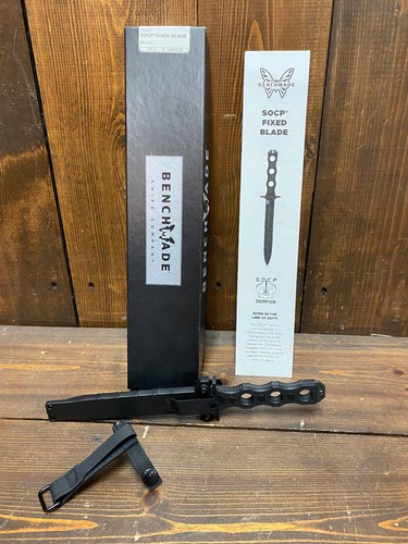 Benchmade 185BK SOCP FIXED BLADE Dagger | Used/Excellent | CPM-3V | BLACK G10
