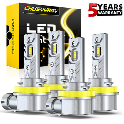 4X H11 For 2006-2012 Chevy Malibu 6500K White LED Headlight High Low Beam
