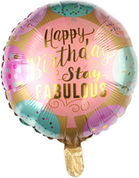 Happy Birthday Ballon Bunt - Folienballon Geburtstag