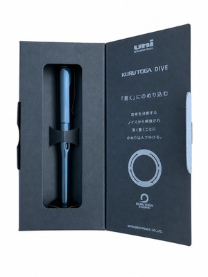 uni Kurutoga Abyss Blue Dive Mechanical Pencil 0.5mm Auto Lead Japan New