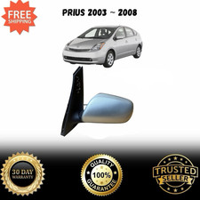 Genuine Toyota Prius 2003-08 Wing Mirror Assembly Silver Left Passenger Side