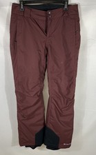 Columbia Women's Burgundy Bugaboo Omni-Heat Waterproof Insulated Snow Pants Sz M