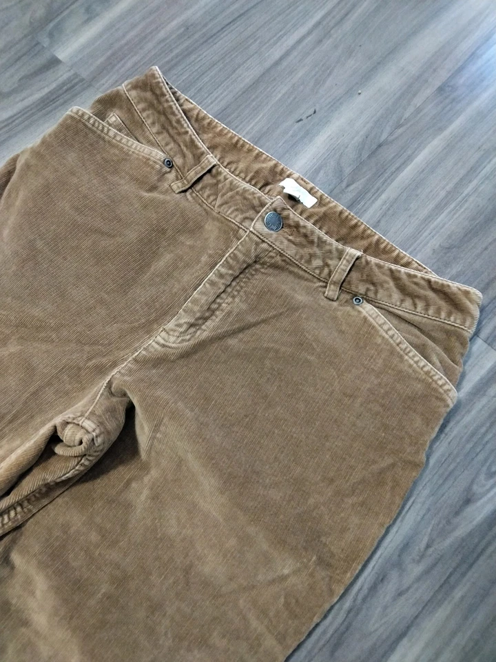 J. Jill Women’s 10 10P petite Brown Corduroy pants straight leg career soft - Image 2 of 4