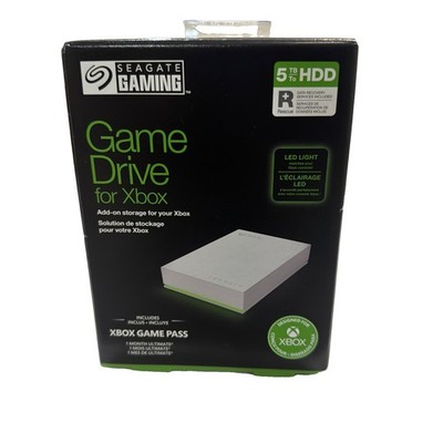Seagate Gaming Game Drive for Xbox 5TB External HDD Hard Drive White   Sealed