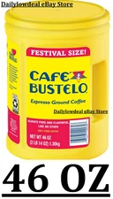 Cafe Bustelo Festival Size Dark Roast Ground Coffee, Espresso 46 oz