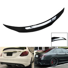 For Mercedes C Class W205 15-20 RENNTECH Style Rear Boot Trunk Splitter Spoiler