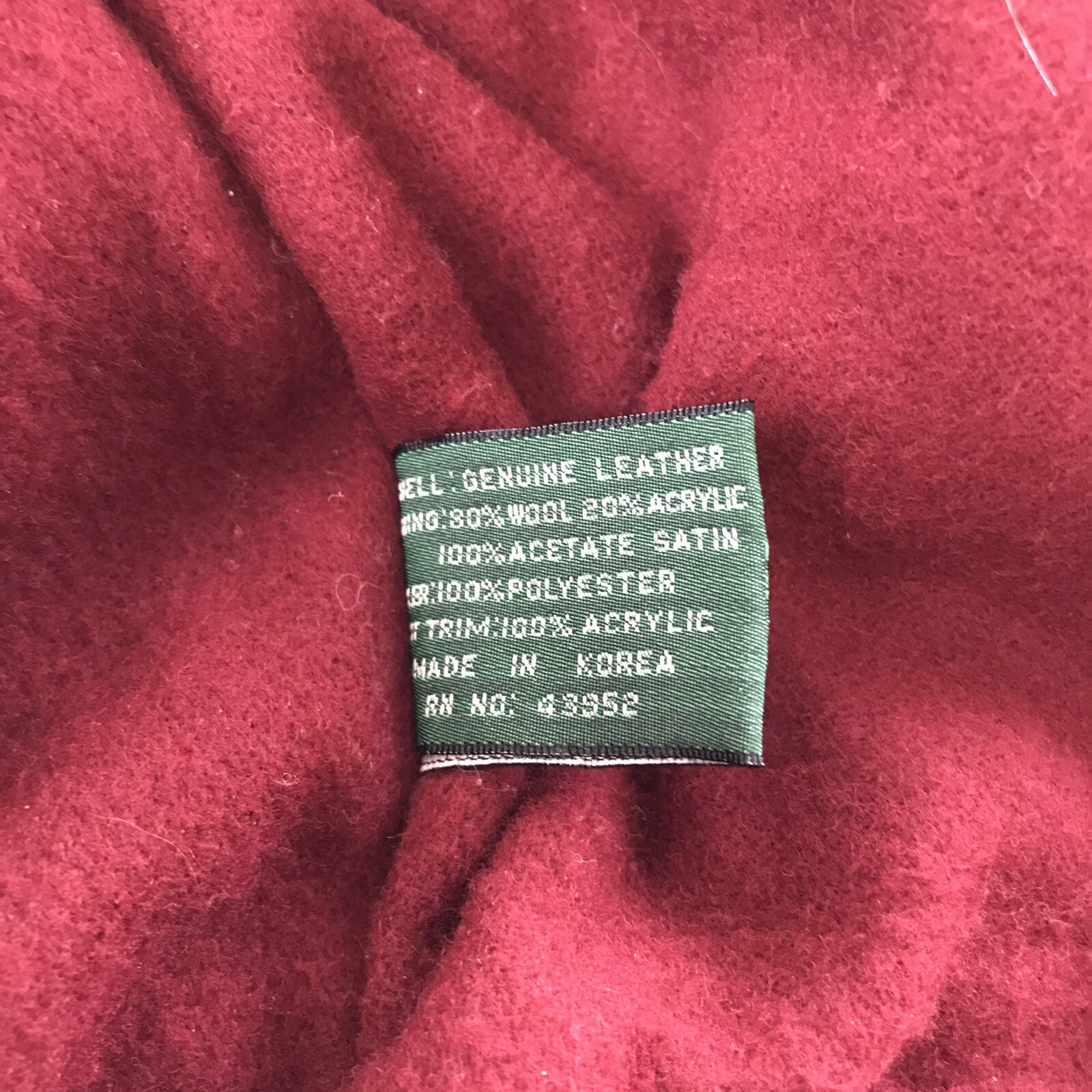 FILA Saville Row Giacca Uomo Medium Vintage Pelle Scamosciata Foderata Lana Cappotto Casual M