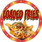Loaded Fries DECAL Snacks Concession Food Truck Sticker c2