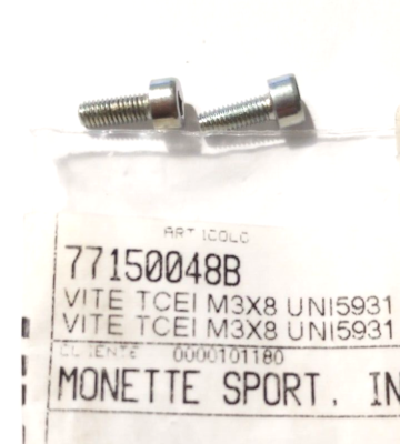Ducati Screw M3X8 NOS 77150048B Qty. 2 (L-9118) | eBay
