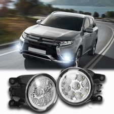Led Front Bumper Fog Lamp Light For Mitsubishi Outlander Sport Asx Rvr 2007-2020