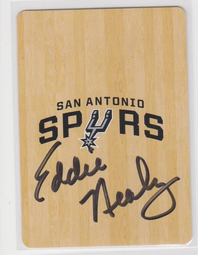 ED NEALY SAN ANTONIO SPURS 1986-88 KANSAS STATE AUTOGRAPHED PLAYING CARD