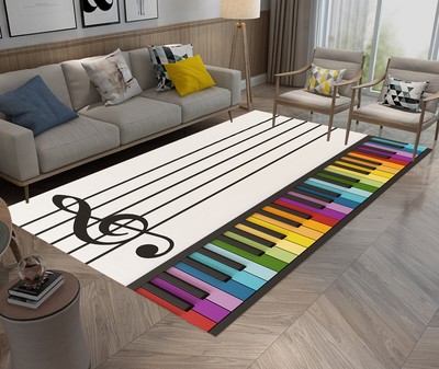 children's piano floor mat