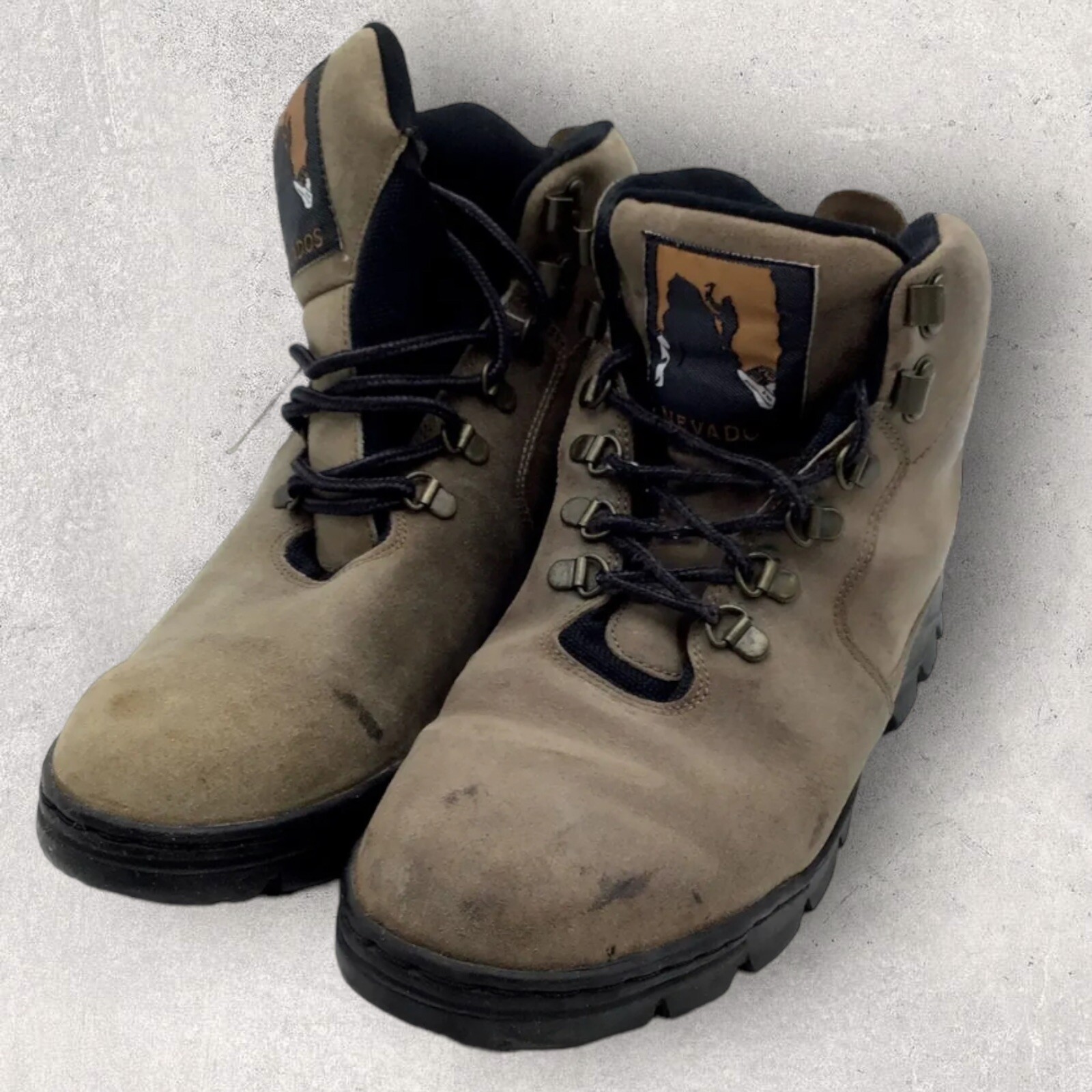 Nevados Hiking Boots Mens 9 Tan Suede Leather Lace Up… Gem