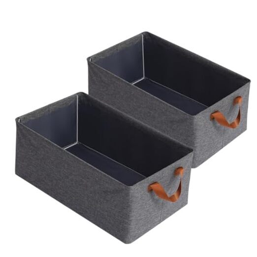 Collapsable Storage Bins - Large Capacity Foldable Fabric For Organizing