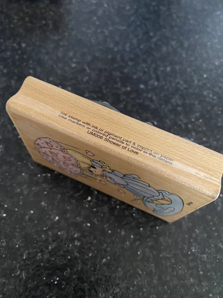 Precious Moments “Shower of Love” Rubber Stamp #UM006 Onesco Stampendous - Image 2 of 4