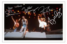 QUEEN Fully Signed Autograph 6x4 PHOTO Signature Print Music Freddie Mercury