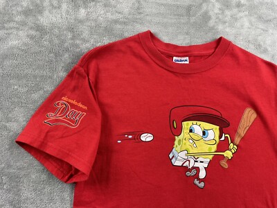 Los Angeles Anaheim Angels SpongeBob SquarePants Baseball T Shirt