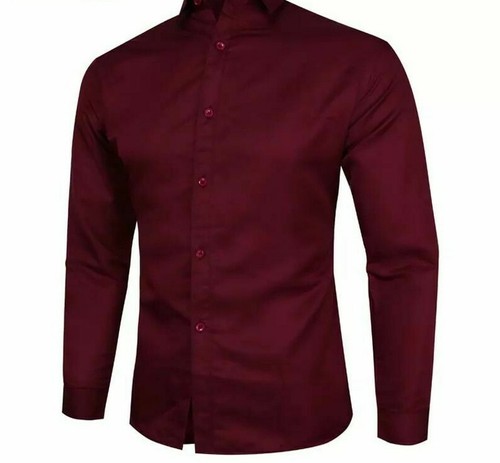 Business Formal Men Dress Shirts Slim 