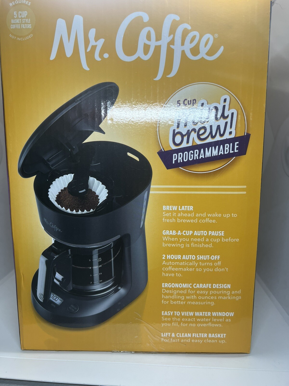 Mr. Coffee 5Cup Coffee Maker, 25 oz. Mini Brew eBay