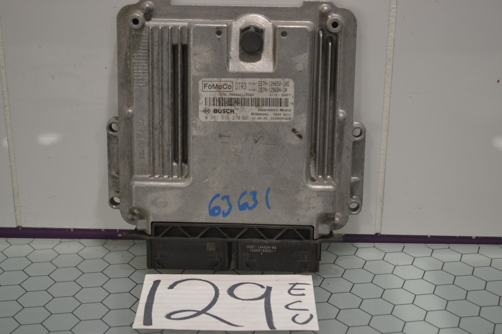 14 15 16 Ford Fusion #129 Engine Computer ECM ECU ES7A-12A650-DAD
