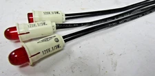 ✌️3) NEW RED LEECRAFT 32-2311T SNAPLITE INDICATOR NEON 125V 1/3W LOT OF 3