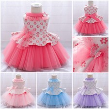 Abiti da principessa ragazza a fiori festa matrimonio damigella d'onore abito formale maxi dress